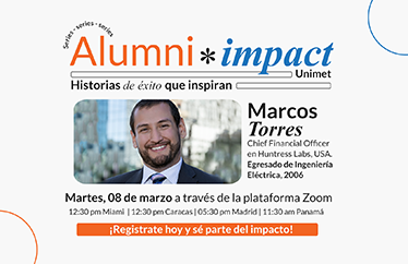 Egresado Marcos Torres en el Alumni Impact: “El ‘fracaso’ es parte del trayecto para alcanzar el éxito”