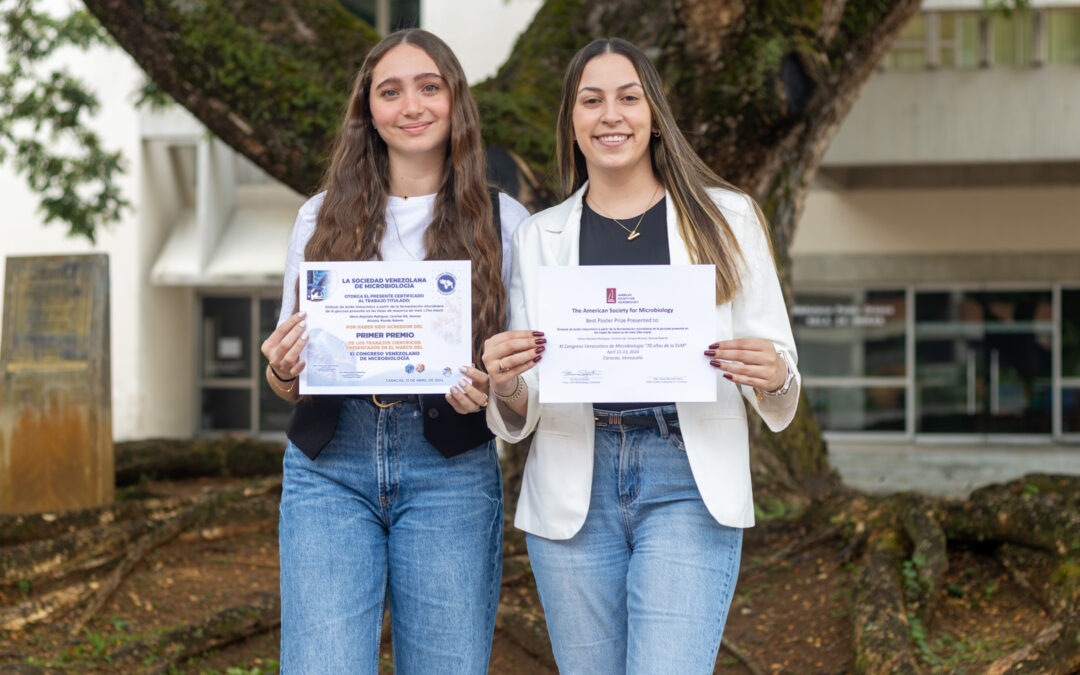 Dos ingenieras egresadas de la UNIMET obtuvieron premio de la Sociedad Venezolana de Microbiología