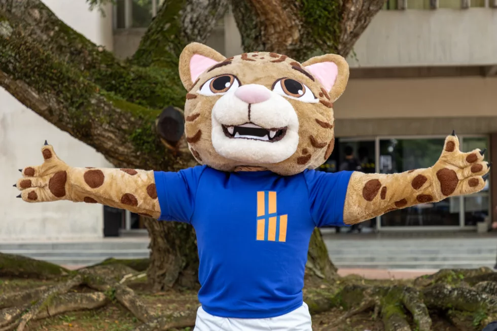 Un cunaguaro es la mascota oficial de la UNIMET 
